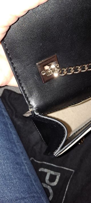 bolso negro de piel purificación garcía