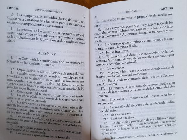 La Constitución Española. Textos legales.