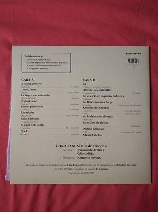 DISCO VINILO VILLANCICOS CORO LANCASTER. PALENCIA