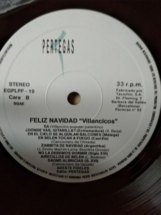 DISCO VINILO VILLANCICOS CORO LANCASTER. PALENCIA