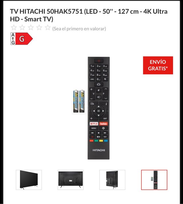 𝐇𝐢𝐭𝐚𝐜𝐡𝐢 𝐒𝐦𝐚𝐫𝐭 𝐓𝐕 𝟓𝟎” 𝟒𝐊 𝐔𝐥𝐭𝐫𝐚 𝐇𝐃– 𝐍𝐮𝐞𝐯𝐨 𝐩𝐫𝐞𝐜𝐢𝐧𝐭𝐚𝐝𝐨