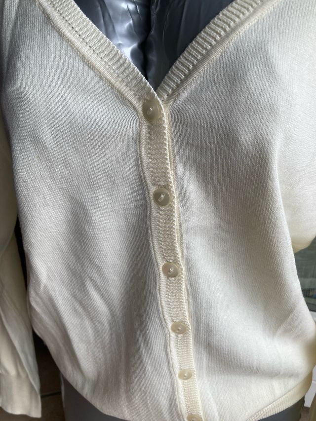 Cardigan bianco taglia L