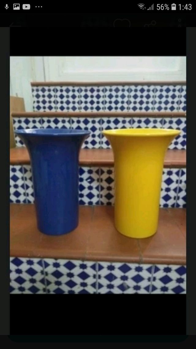 Jarrón cristal con flores