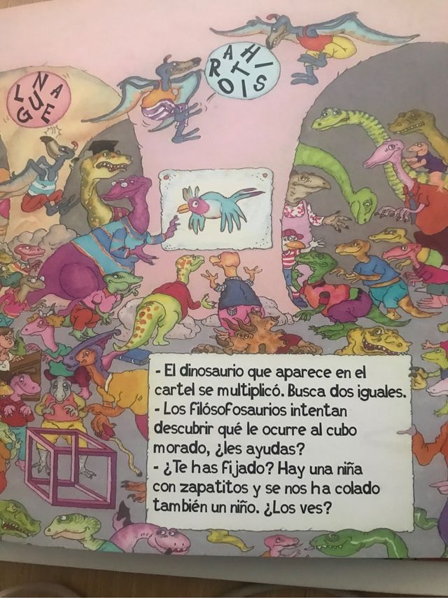Libro busca dinosaurios