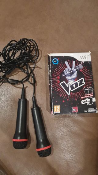 Juego La Voz wii y wii U volumen 3 + 2 micrófonos
