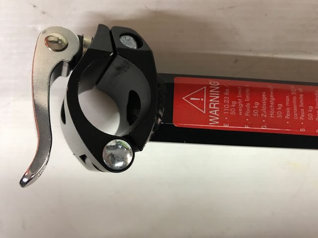 Portaequipajes Aluminio extraible  tija asiento