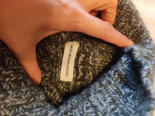 Jersey cuello alto gris. XL. Pilar Prieto