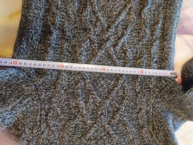 Jersey cuello alto gris. XL. Pilar Prieto