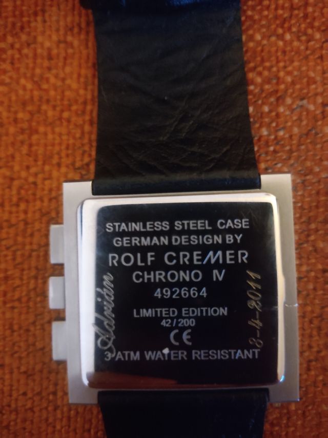 Reloj Rolf Cremer Edición Limitada