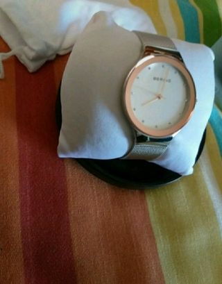  reloj Bering clásic de acero nuevo 