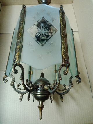 lámpara farol antigua