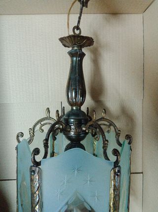 lámpara farol antigua