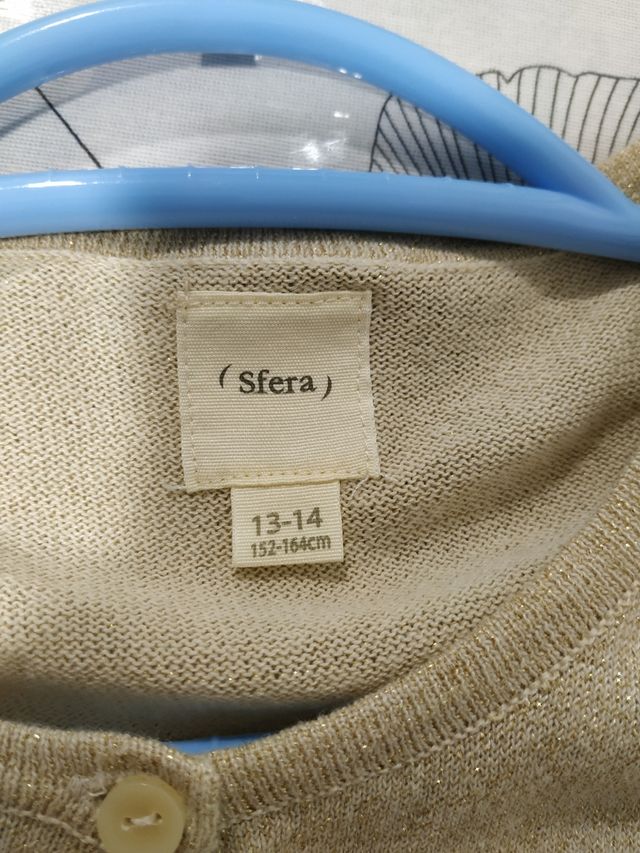 Chaqueta de niña dorada Sfera 
