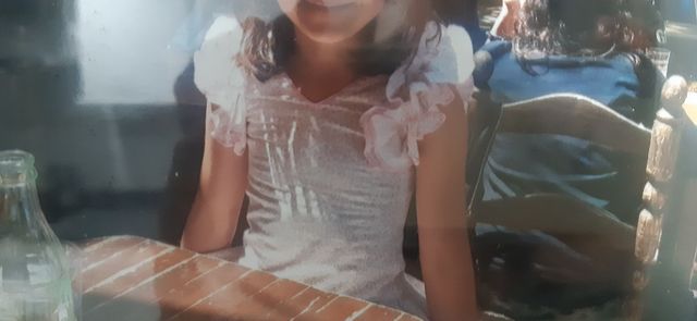 Traje de flamenca con mantón niña 3-5 años