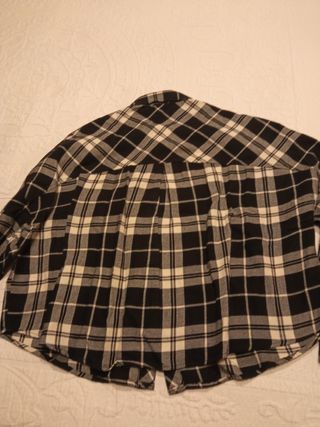 Camisa de cuadros corta talla M