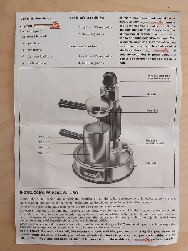 Electro Cafetera MAGEFESA Años 60