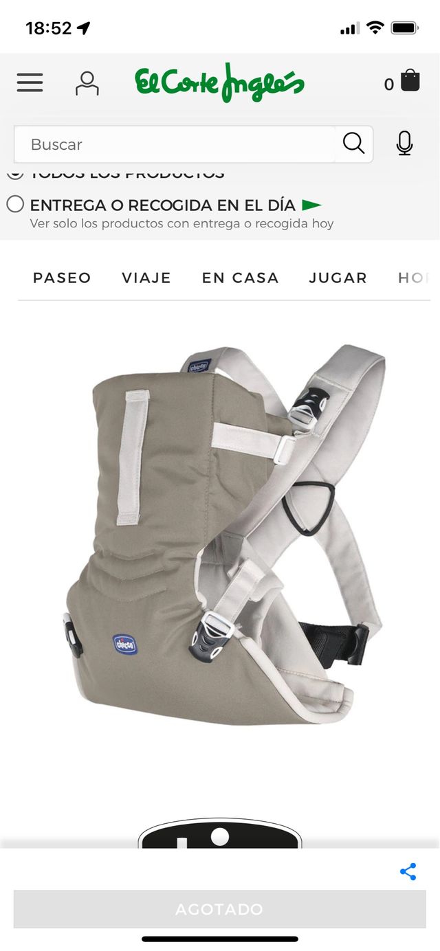 Mochila de porteo bebé