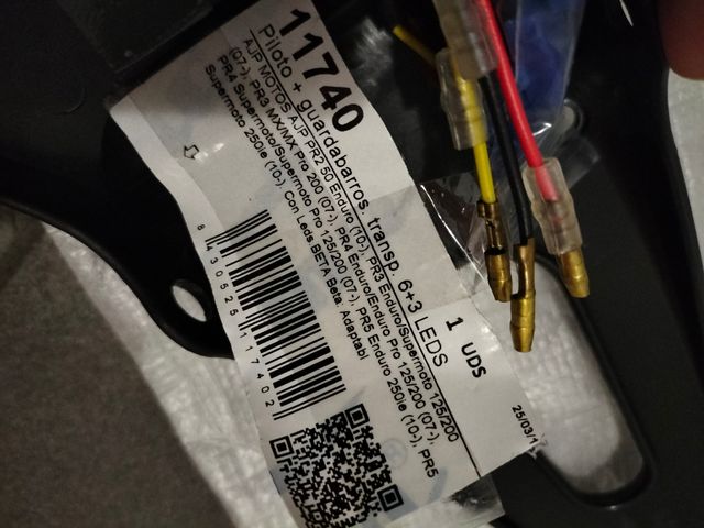 piloto led porta matrículas nuevo