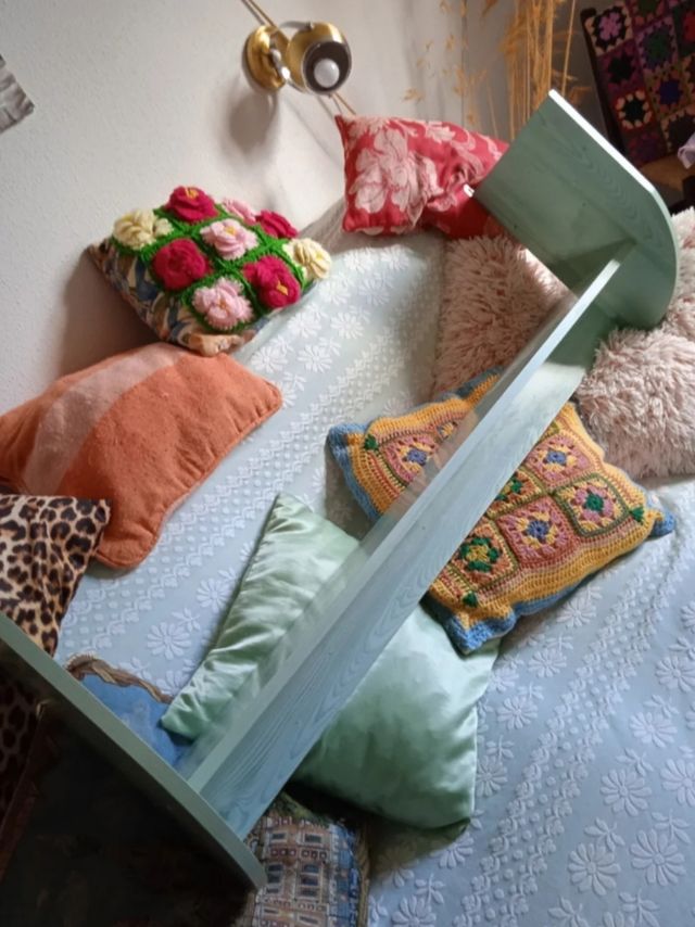 Estante o balda muy resistente color verde agua