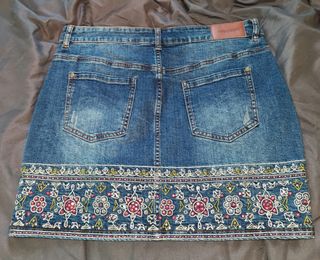 Mini falda tejana Desigual