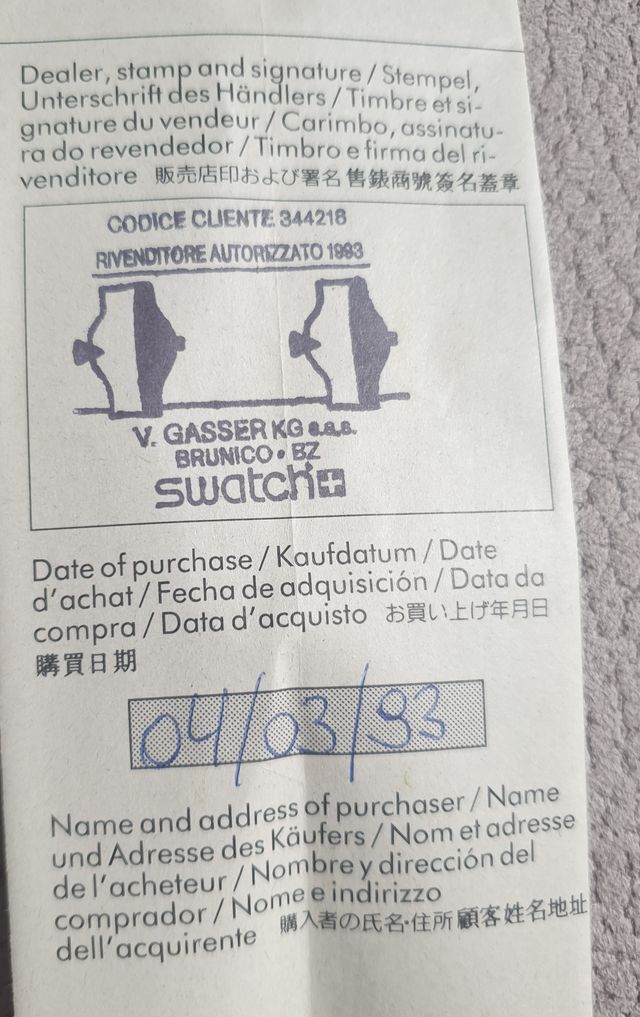 Swatch Baiser D'Antan GB 148