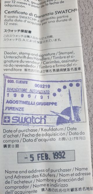 Swatch Blue Anchorage GK 140