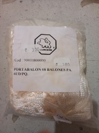 6 Redes portabalon 8 balones