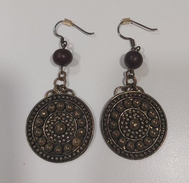 Pendientes con enganche de plata