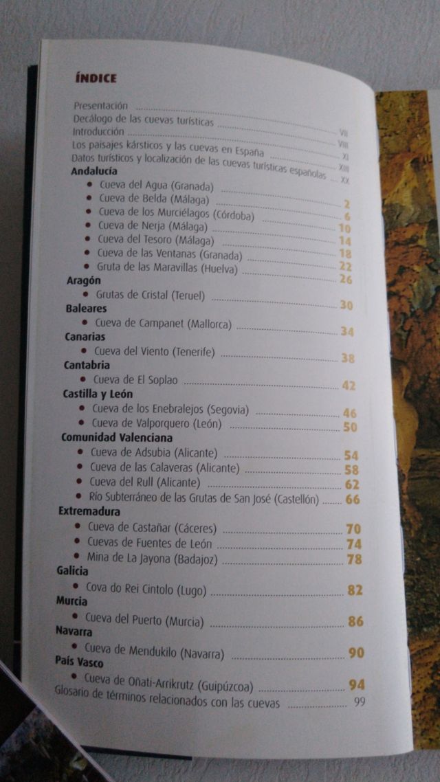 Guia Cuevas Turisticas España