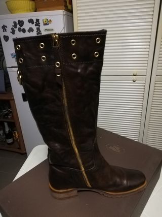 stivali in vera pelle