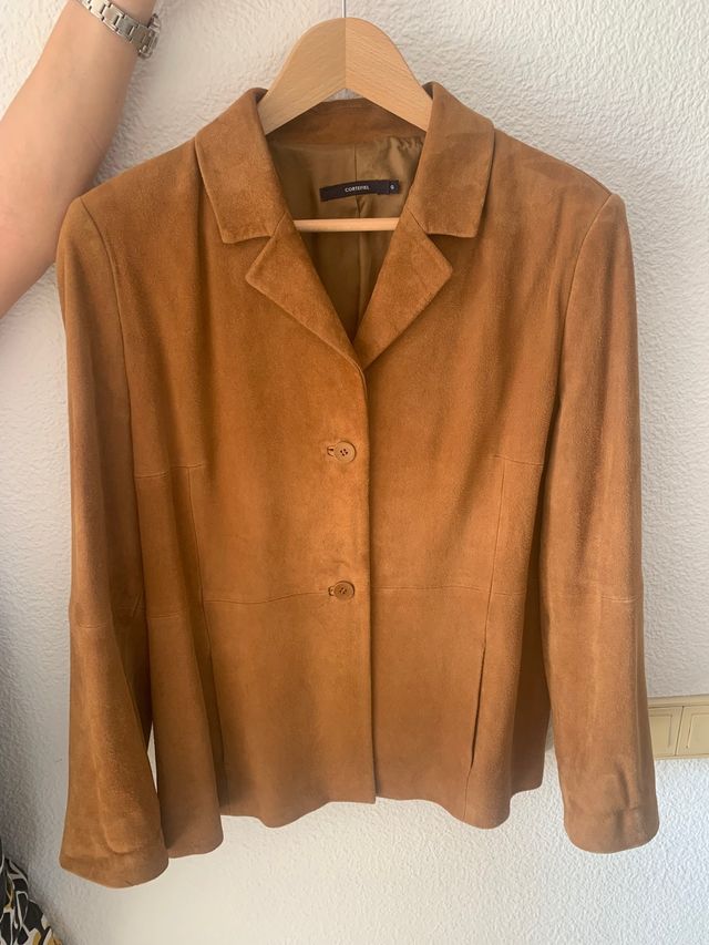 Chaqueta americana de piel