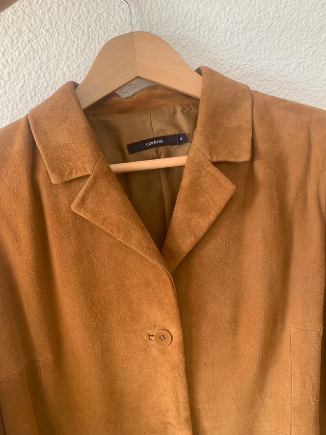 Chaqueta americana de piel