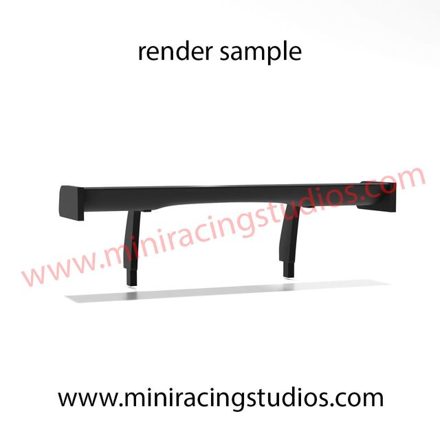 Alerón 3D impreso Porsche 911.2  Scaleauto