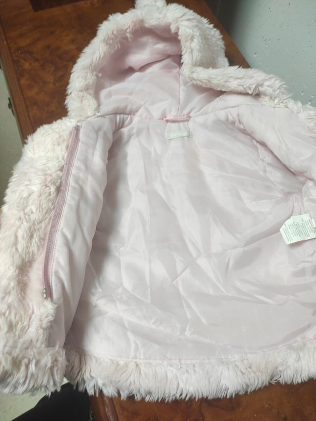 abrigo de pelo para bebe El corte inglés 