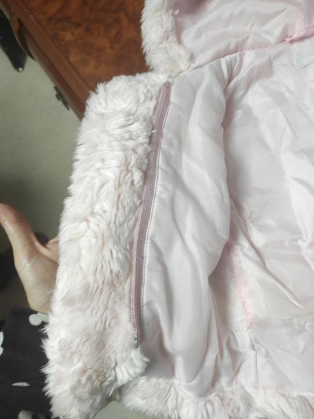 abrigo de pelo para bebe El corte inglés 