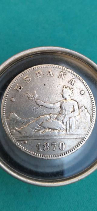 $'1870'$ ☆74▪︎$"2 pesetas de plata"$