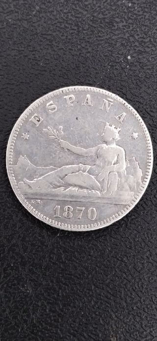 $'1870'$ ☆74▪︎$"2 pesetas de plata"$