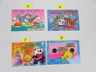 CARTOLINE AUGURI DI NATALE collezion vintage 89/90