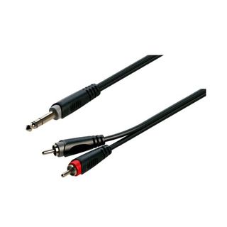 Cavo adattatore Jack maschio STEREO - 2xRCA maschi