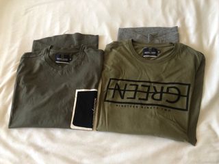 2 camisetas ajustadas slim fit Green Coast