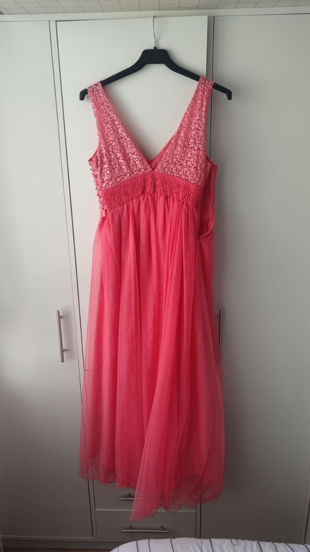 Vestido de fiesta rosa