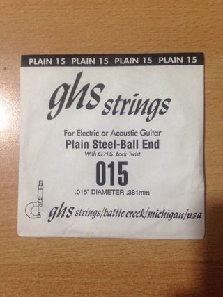 corda chitarra acustica elettrica GHS Single Strin