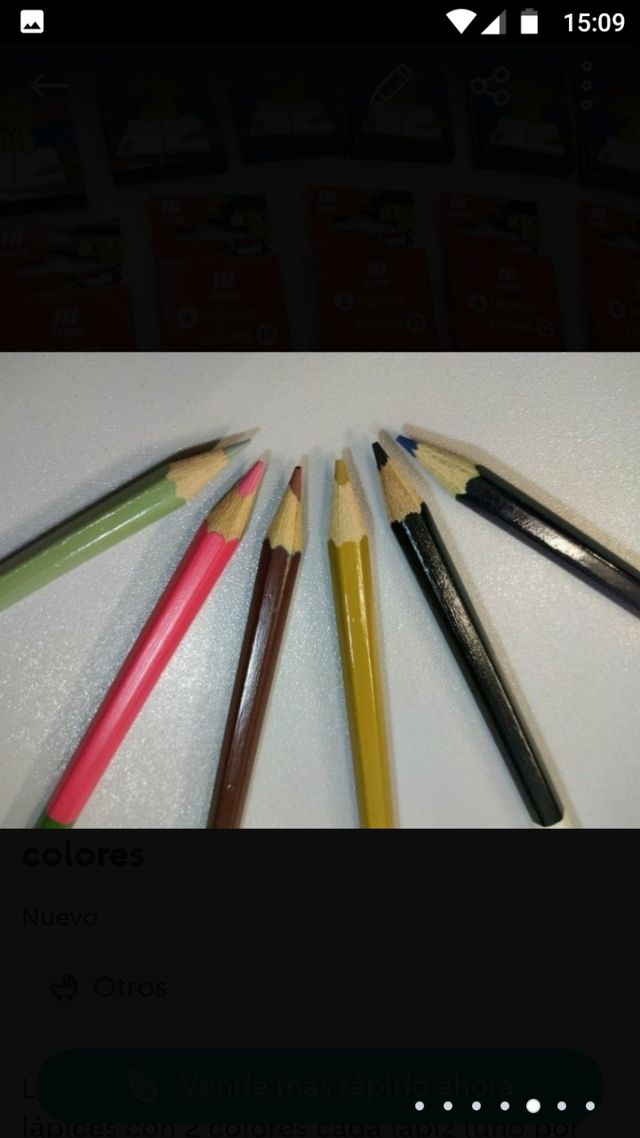 Lote 30 cajas de lápices de 6 lápices 12 colores