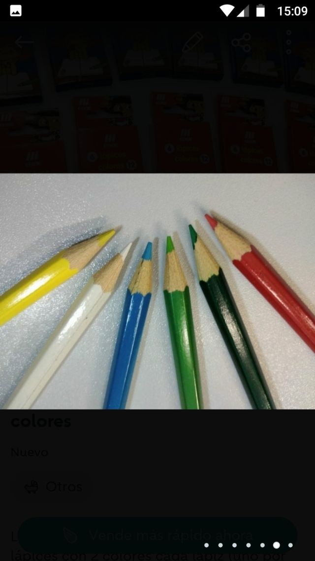 Lote 30 cajas de lápices de 6 lápices 12 colores