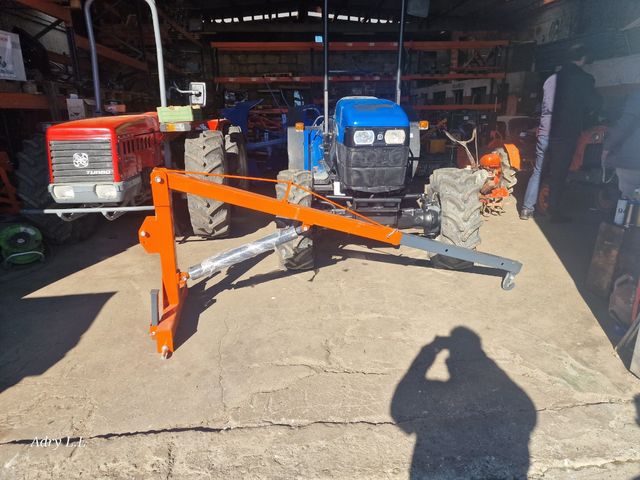 grúa pluma trasera tractor hidráulica