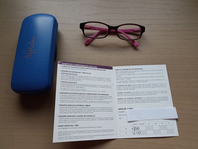 Gafas graduadas miopía niña 7-10 años