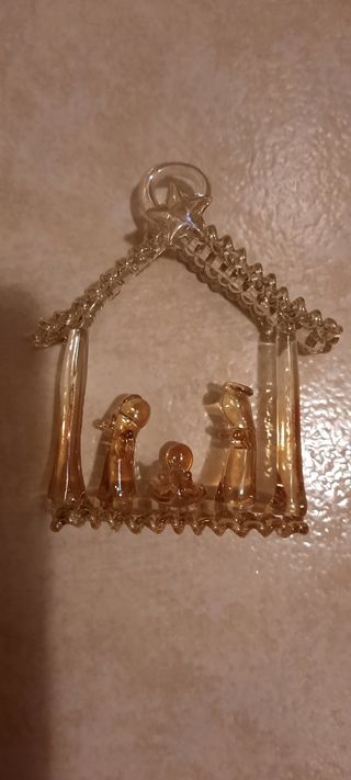 Presepe in vetro soffiato