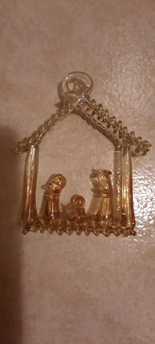 Presepe in vetro soffiato