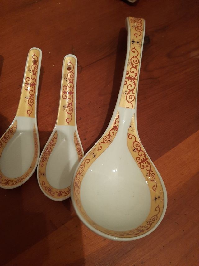 lote de 6 cucharillas y una grande