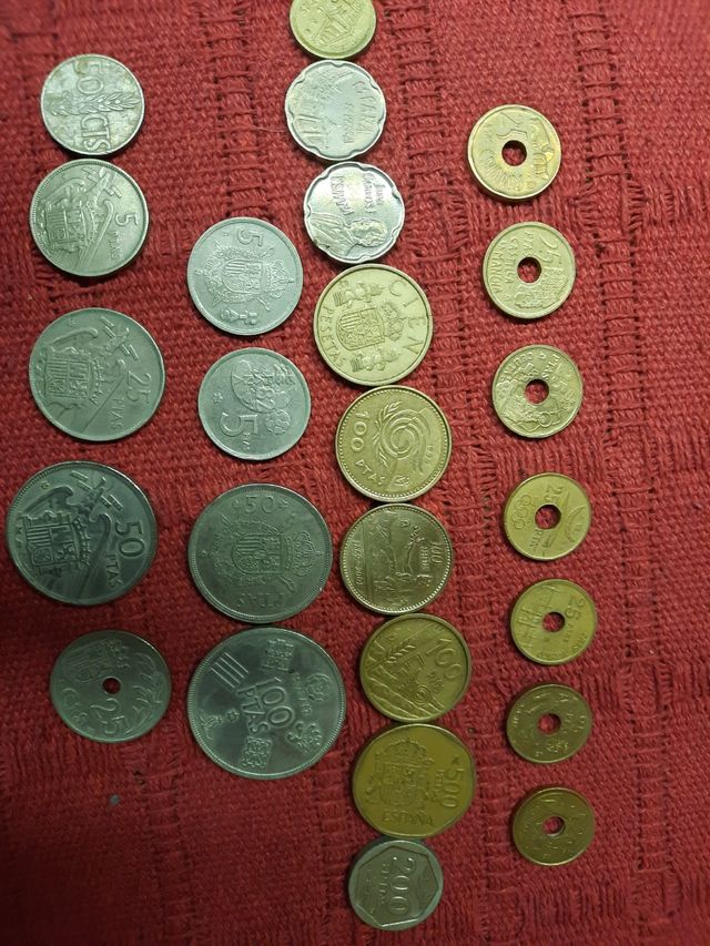 Monedas antiguas pesetas
